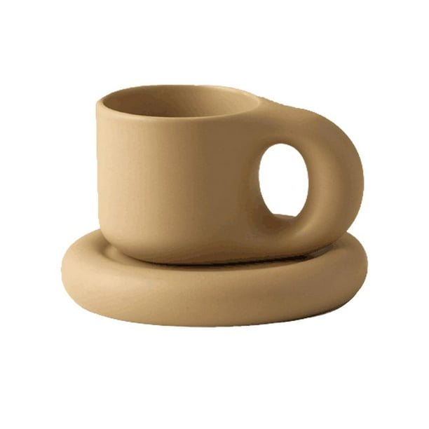 Café De Cerámica Con Asa Tazas De Pareja De Alta Capacidad Taza Gorda De Cerámica Eigraketly HA043650-03