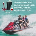 thumbnail image 3 of Blue Dog Marine 3.5 LB PWC Anchor Kit, 25ft Grapnel Anchor Rope, Portable Folding  Anchor Kit for Kayak, Canoe, SUP, Inflatables or Small Boats, 3 of 3