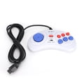 thumbnail image 1 of Mini consola de juegos portátil de 16 bits y 9 pines, controlador de juegos ergonómico, blanco para Sega, 1 of 5