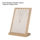 thumbnail image 5 of Organizador de joyas de madera para collares, pulseras y colgantes (beige), 5 of 14