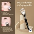thumbnail image 3 of Brocha para base de maquillaje Piccasso FB20 Flat para líquidos y cremas, 3 of 7