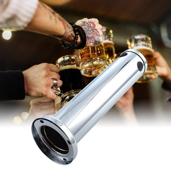 VIFERR Beer Tower 3" Stainless Steel Adjustable Draft Beer Kegerator Tower Beer Dispenser Tool(??)