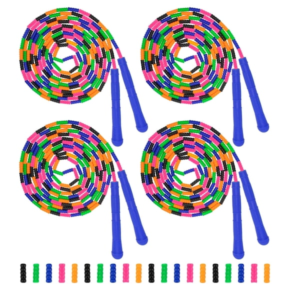 Jump Rope Coolrunner de 16 pies de largo (paquete de 4) para niños y adultos