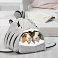 thumbnail image 7 of Avont 2 Pack Guinea Pig Bed House Hideout, Small Animal Hideaway Cage Accessories, Washable Warm Sleeping Bed for Dwarf Rabbits Chinchillas Hamsters Hedgehogs Ferrets Bearded Dragons and Rats, 7 of 7