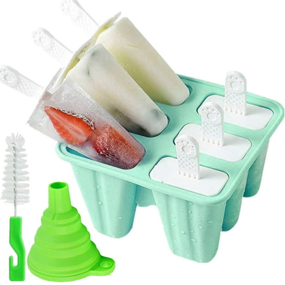 Popsicle Molds 6 Pieces Silicone Ice Pop Molds BPA Free Popsicle Mold Reusable Easy Release Ice Pop Make