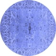 thumbnail image 1 of Ahgly Company Indoor Round Oriental Blue Traditional Area Rugs, 8' Round, 1 of 4