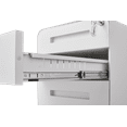 thumbnail image 6 of 3-Drawer Metal Filing Cabinet with Locking Wheels, Anti-Tilt Design for Home Office, Secure Storage for A4/Legal/Letter Files, White, 6 of 9