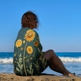 thumbnail image 3 of Sunflower Beach Towel, Microfiber Beach TowelsAbsorbent, Compact, Beach Blanket, Lightweight Towel for The Swimming, 3 of 7