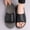 Black Q2206, variant on Men's Brown Woven Faux Leather Thong Flip Flops Embossed Logo Cushioned Massage Insole Beach Sandals