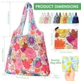 thumbnail image 2 of Xdziklosj 12 Pack Reusable Grocery Bag Foldable Shopping Bag Large Capacity Present Storage Tote for Groceries Outdoor Camping Max Weight-40 lb, 2 of 8