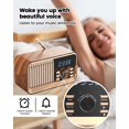 thumbnail image 2 of ANTBOOK Bluetooth Speaker with FM Radio & LED Alarm Clock, Wireless Charging Stand, 8W Stereo for Bedroom, 2 of 8