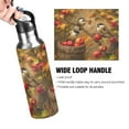 thumbnail image 4 of Water Bottles 34oz Straw Lid Wide Mouth Stainless Steel for School Sport Travel Chickadees Birds on Apple Tree, 4 of 9
