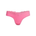 thumbnail image 3 of No Boundaries Thong Panty with Lace, Trim Women’s and Women’s Plus, 3 of 3