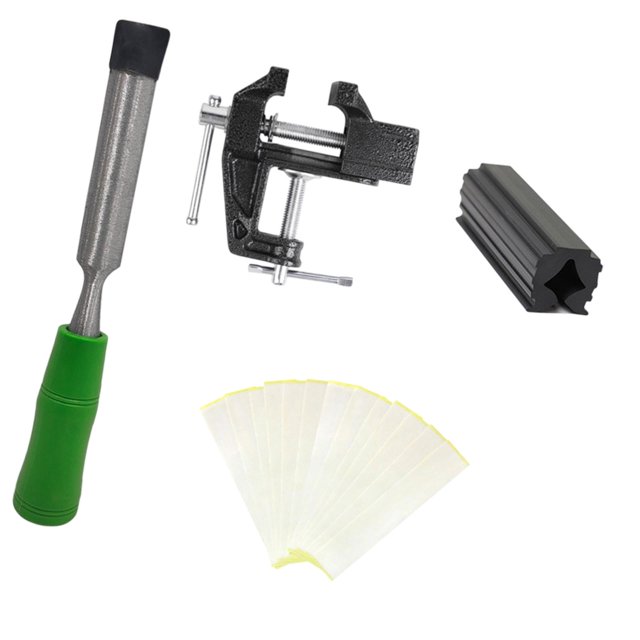 DYNWAVECA Golf Club Grip Vise Clamp Set Repair Tool Gifts Convenient Grip Tape Remover Green Remover
