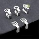thumbnail image 3 of Tablecloth Fixing Clip 4Pcs Stainless Steel Tablecloth Clips Ideal For Dining Table Setup Featuring A Cloverleaf Shape In A Fun Cartoon Appearance, 3 of 4