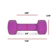 CAP Barbell 5lb Neoprene Dipped Dumbbell, Purple, Single