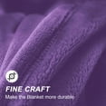 thumbnail image 3 of Howarmer Large Purple Fleece Throw Blankets, Queen Size Soft Fuzzy Blanket for Women Men and s, All Season Lightweight Microfiber Fluffy Blanket, 90 x 90 inch, 3 of 6
