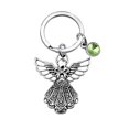 thumbnail image 2 of BNQL Guardian Angel Keychain with Birthstone Memorial Key Chain Personalised Gift (August), 2 of 4