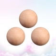 thumbnail image 3 of 3PCS Wood Ball Round Shape Natural Unfinished Wooden Round Craft Ball Sanded Smooth Solid Wood Balls, 3 of 7