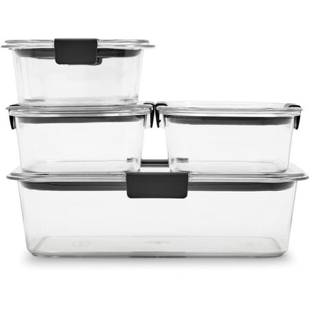 Rubbermaid Brilliance Leak-Proof Food Storage Containers with Airtight Lids, Set of 5 (10 Pieces Total) |BPA-Free & Stain