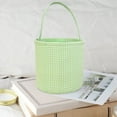 thumbnail image 6 of Michellecmm Cloth Easter Basket Cute Carry Around Plaid Print Bucket Tote with Long Handle, 6 of 8