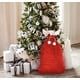 thumbnail image 2 of 1 x Bolsa navideña grande de terciopelo rojo (70 x 110 cm) Fiesta de Navidad roja y blanca, 2 of 4
