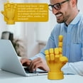 thumbnail image 5 of Flexible Articulated Hand Model for Artists, Yellow Plastic Mannequin Hand with Movable Fingers for Drawing, Sketching, Animation, and Educational Display, 5 of 5