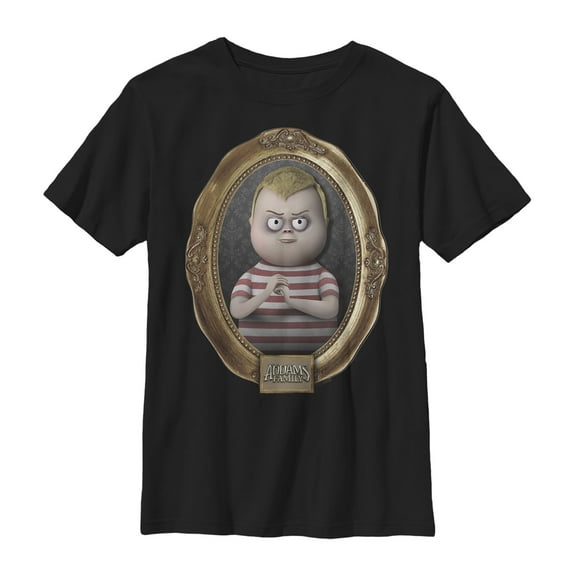 Boy's Addams Family Pugsley Classic Frame Graphic Tee Black X Small