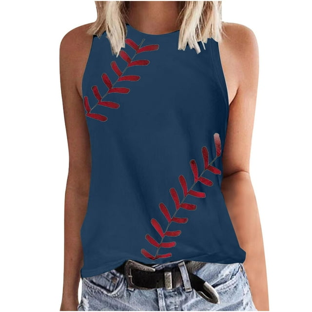 Birdeem Débardeur à Imprimé Floral pour Femmes Col Rond Sans Manches Tunique Tee Tops