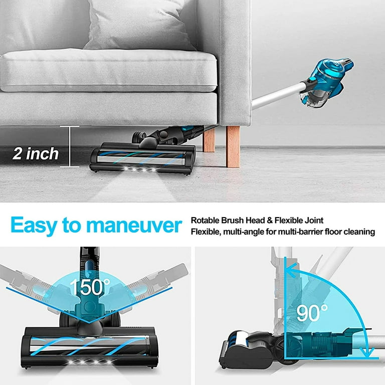 Inse 6-in-1 Cordless Vacuum Cleaner with 250W Brushless Motor 23Kpa Stick Vacuum