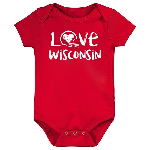 Future Tailgater Loves Chalk Art Baby Bodysuit for Wisconsin Fans
