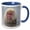 Blue/White, variant on 3drose, Snow Monkeys, Nagano, Japan., 11oz Mug