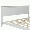 thumbnail image 6 of White King Bed Frame for Girls Boys, Pretty Platform Bed Frame with Headboard and Headboard, King Size Bed Frame Bedroom Furniture with Wood Slats Support, No Box Spring Needed, White, Q19508, 6 of 7