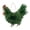 B, variant on Chanana Rooster Chicken Wreath,15.7 Inch Artificial Rooster Shaped Christmas Wreath | Durable Easter Christmas Decoration Door Garland for Indoor, Outdoor, Farmhouse, Cabin