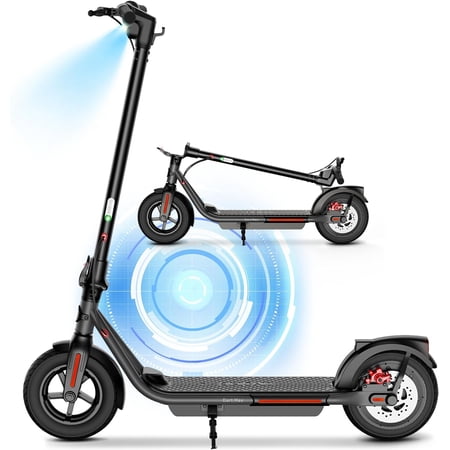 SISIGAD Electric Scooter for Adults Teens, 600W Folding Commute E-Scooter with Double Braking System, 10" Solid Tires, 19Mph Speed, 30 Miles Long Range, B16A Dart Max