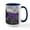 White/Navy Inside, variant on CafePress - Abstract Paint Splatter Demisexual Pride Flag Mugs - 15 oz Ceramic Large White Novelty Mug