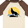 thumbnail image 4 of Inktastic Wolf Wilderness Mountains Moon Boys or Girls Long Sleeve Baby Bodysuit, 4 of 5