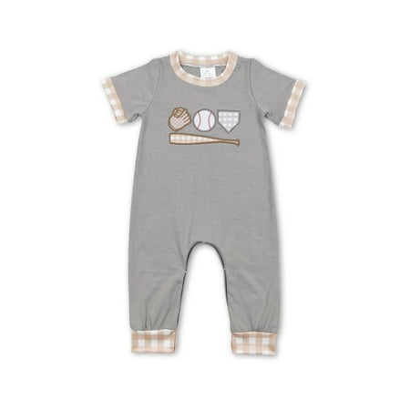 

YAWOO Toddler Embroidery Baseball Baby Boys Romper Size 3M-2Years