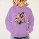 thumbnail image 5 of Sudadera con capucha y estampado de mariposas y flores populares de otoño e invierno para mujer, abrigo de moda, ropa de talla grande, 5 of 5