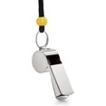 thumbnail image 5 of Silbato, Silbato deportivo de acero inoxidable con cordón, Silbato con sonido fuerte y nítido, Ideal para árbitro, entrenador, profesor, entrenamiento, supervivencia, emergencia, 5 of 5