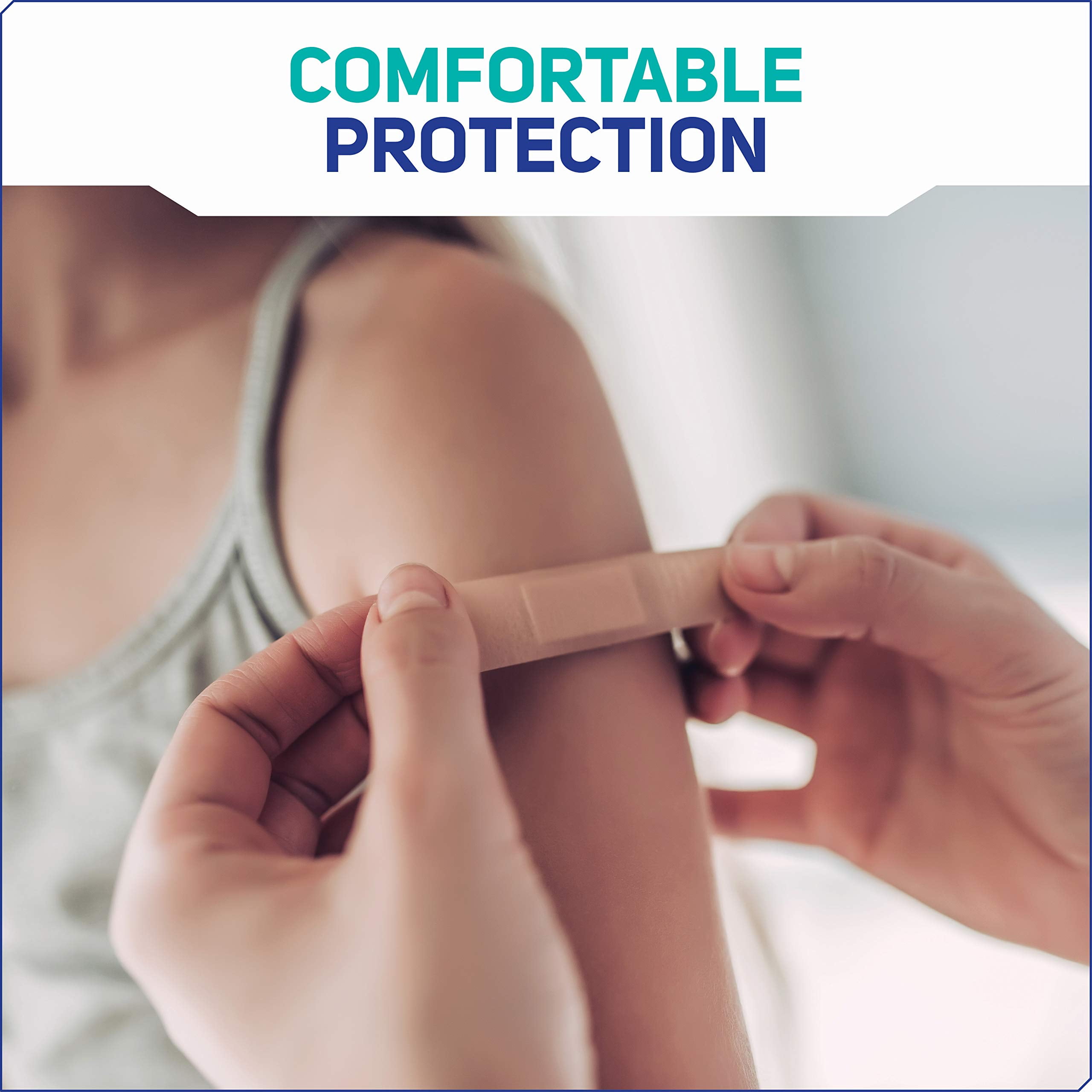 Care Science Fabric Adhesive Bandages, 200 Count Assorted Sizes | Flexible & Breathable Protection