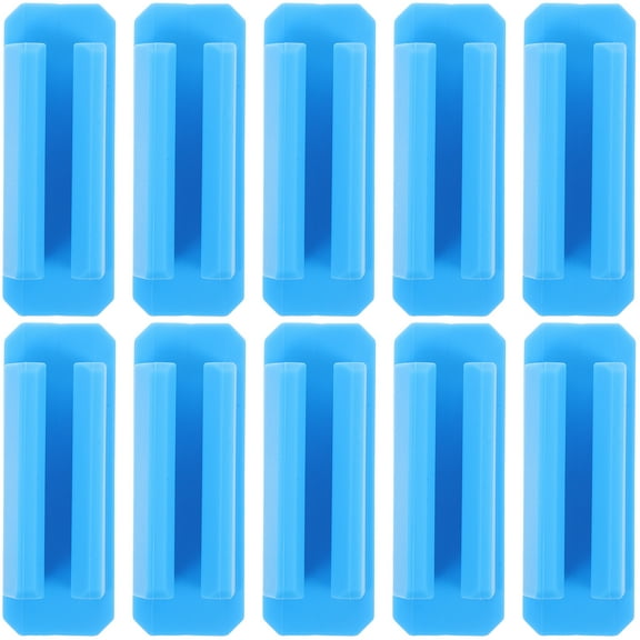 Vosarea 10Pcs Silicone Pen Clamp Clips with Self Adhesive for Desk Whiteboard and Bulletin Board