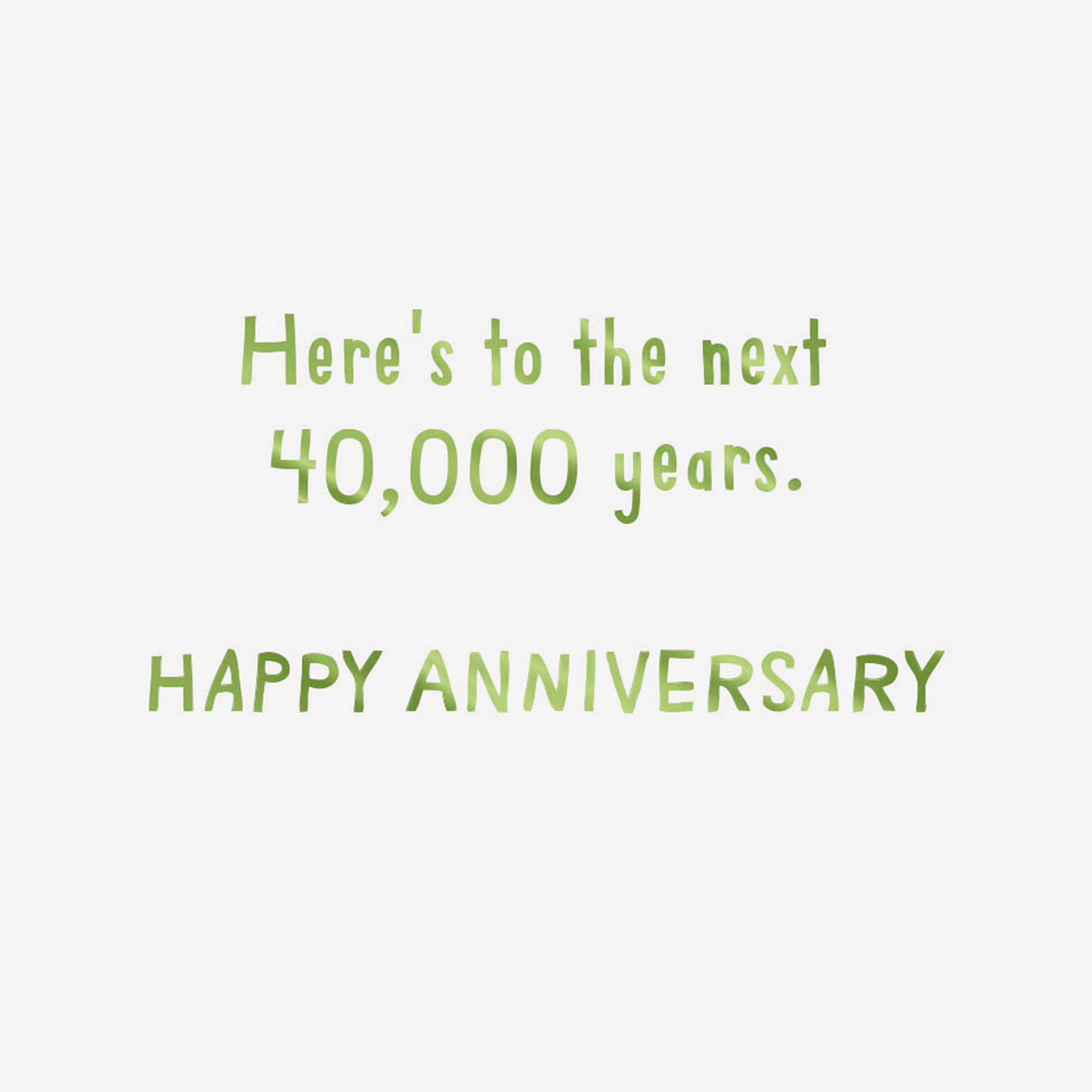 Hallmark Gift Card Greeting Funny Anniversary Card for Husband, Wife, Couple (Hugging Dinosaurs)