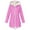 Pink, variant on Sentmoon Running Jacket Oversized Hooded Neck Long Sleeve Womens Coat Zipper Solid Color Windproof Waterproof Women Clothing Fall and Winter Stylish for Backpacking and Camping