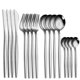 thumbnail image 1 of Juego de vajilla, juego de cubiertos de acero inoxidable, 16 piezas, tenedor, cuchara, cuchillo, juego de cubiertos, juego de vajilla, juego de cena occidental, 1 of 5