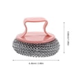 thumbnail image 2 of DECORNIJIA 6pcs Dish Scrubber Handle Stainless Steel Scrub Brush Heavy Duty Pot Cleaner For Kitchen, 2 of 8