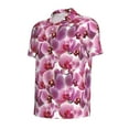 thumbnail image 3 of Daiia Orchids Flowers Pattern Men’s Polo Shirts,Solid Deck Shirt,Classic Fit, Breathable Cotton Polo for Casual and Sport Wear-X-Large, 3 of 9