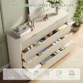 thumbnail image 6 of ASTUVIA 55.1" W Fluted 8 Drawer Dresser for Adult,Wooden Bedroom Dresser,Dresser TV Stand up to 65" for Living Room,Beige, 6 of 9