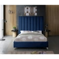 thumbnail image 5 of Meridian Furniture Via Rich Velvet Full Bed in Navy, 5 of 9