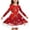 Wine, variant on Grblisyd Girls' Dresses Christmas Long Sleeve Fall Dresses Crew Neck Xmas Printed A-Line Dress for Casual or Special Occasions